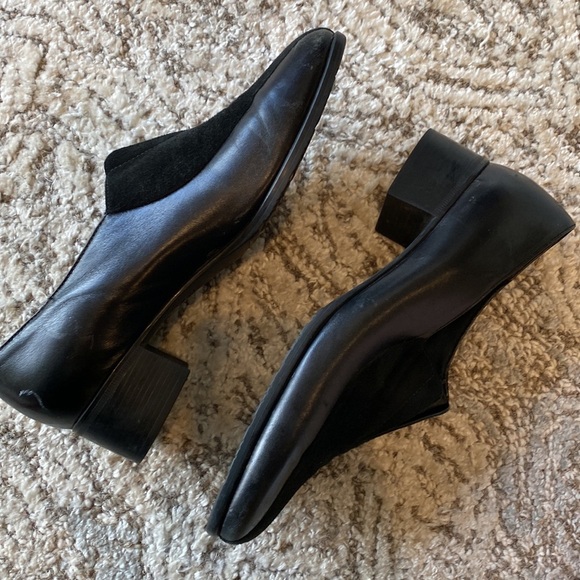 Vintage Munro Black Leather & Suede Shoes Size 7.5 - Picture 2 of 15